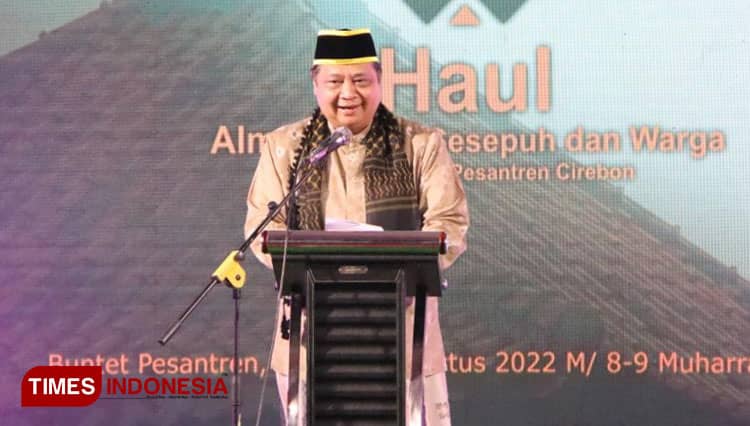Dihadapan Kiai Ponpes Buntet Cirebon, Airlangga Hartarto Ungkap Keberhasilan Pemerintah Tangani Covid-19