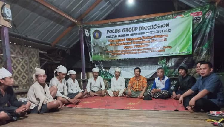 Teliti Ketahanan Pangan di Baduy, Guru Besar FHUB Temukan Fakta Menarik