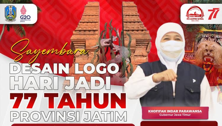 Pemprov Jatim Gelar Sayembara Desain Logo Hari Jadi ke-77 Provinsi Jatim