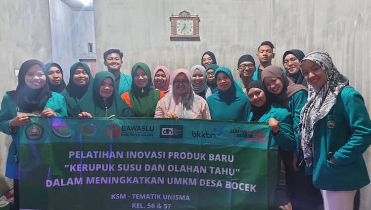 KSM Tematik Unisma Malang Gelar Pelatihan Inovasi Produk Kerupuk Susu dan Digital Marketing