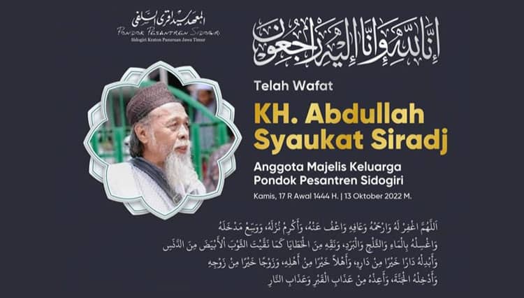Mengenang Teladan KH Abdullah Syaukat Siradj, Keluarga Ponpes Sidogiri yang Wafat di Makkah