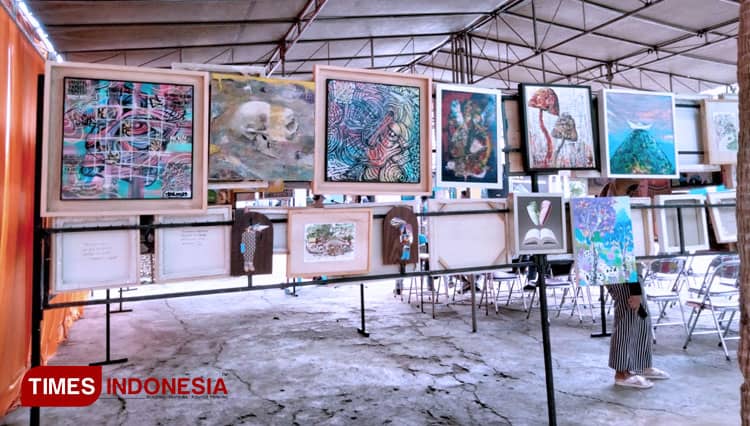 Siswa Sekolah Sungai Siluk Gelar Pameran Seni Lukis Sewu Anak