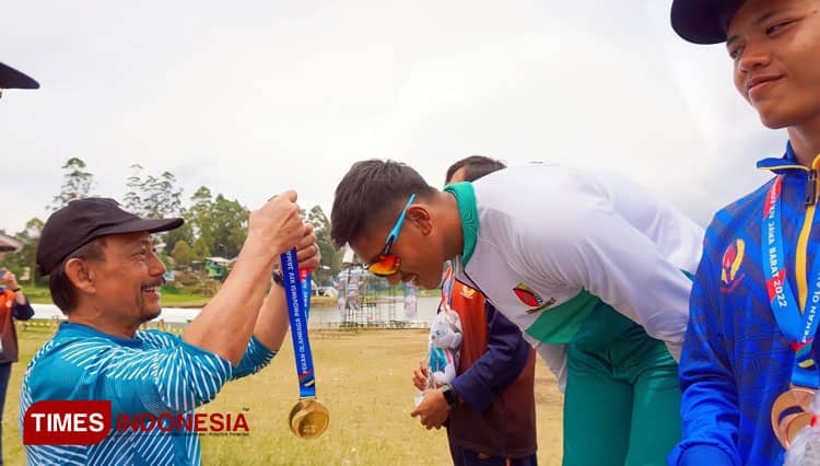 Borong 14 Emas, Cabor Dayung Kabupaten Bandung Juara Umum di Porprov Jabar