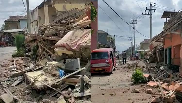 Gempa Cianjur, Warga Teriak Histeris Banyak Bangunan Roboh