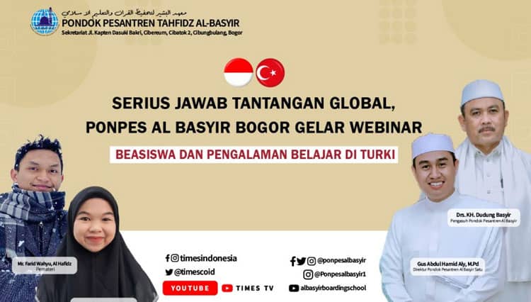 Tumbuhkan Semangat Belajar di Luar Negeri, Ponpes Al Basyir Bogor Gelar Webinar Beasiswa ke Turki