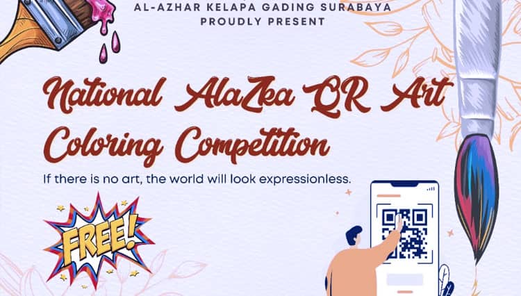 Hari Ibu, Al Azhar Kelapa Gading Surabaya Gandeng Mr D Gelar Lomba Mewarnai QR Art