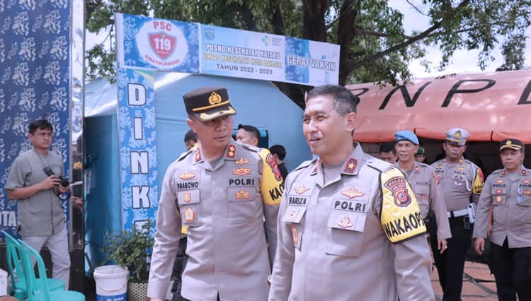 Wakapolda Jawa Barat Kunjungi Pos Terpadu Polres Banjar