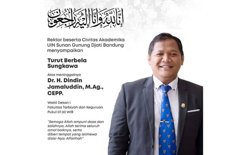 Sosok Almarhum Dr Dindin Jamaludin Dikenal Baik dan Cerdas
