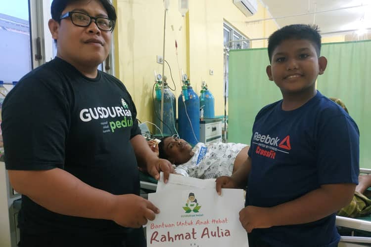 GUSDURian Peduli Apresiasi Rahmat Aulia si Bocah Hebat Asal Pidie Jaya