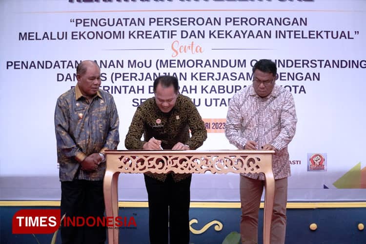 Lindungi Kekayaan Intelektual Daerah, Pemkot Tidore Teken MoU dengan Kemenkumham RI