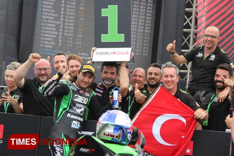 Pembalap Turki Can Oncu Berjaya di Race 1 WSSP Mandalika 2023