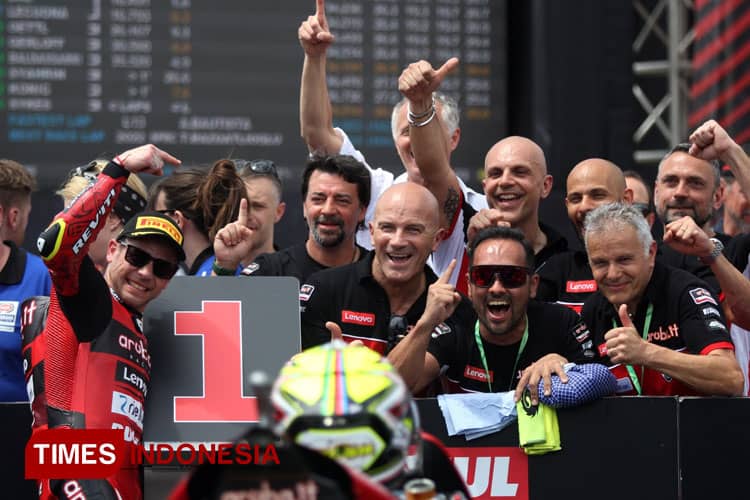 Hasil Race 1 WSBK Mandalika: Alvaro Bautista Juara, Toprak Kedua