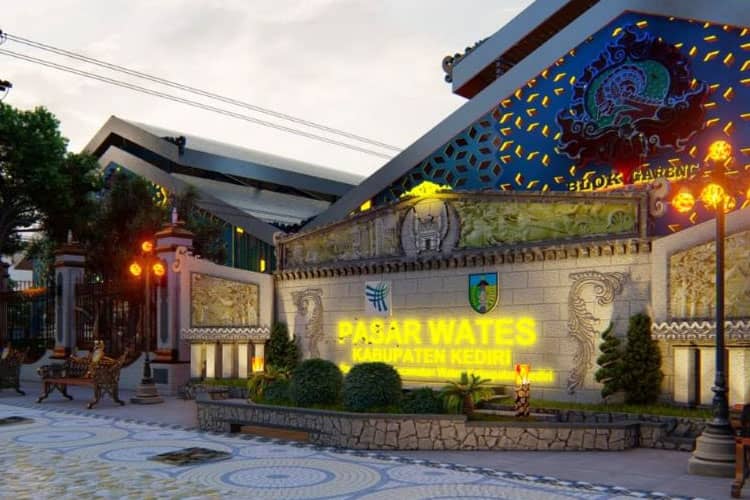 Revitalisasi Tahap II, Pasar Wates Kediri Dapat Sentuhan Konsep Wisata