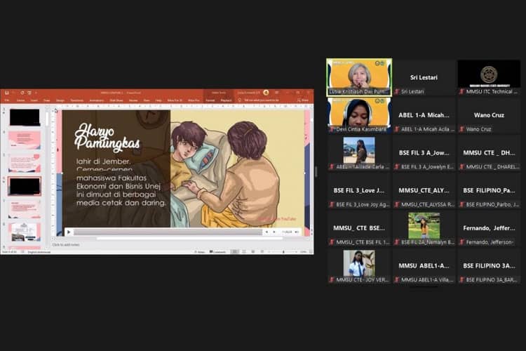 Seri Webinar dan Workshop Bahasa Indonesia-Tagalog Kerjasama MMSU Philipina dan BIPA-BKH UNIPMA