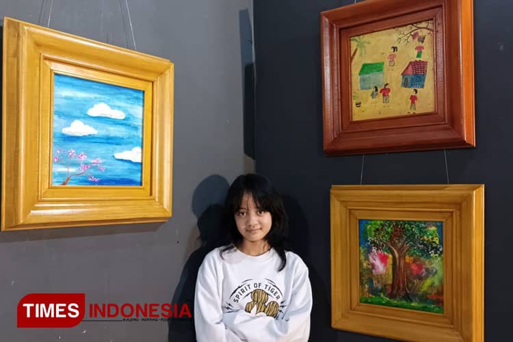 Melihat Karya Apik Seniman Cilik dalam Pameran Seni Rupa di Gresik