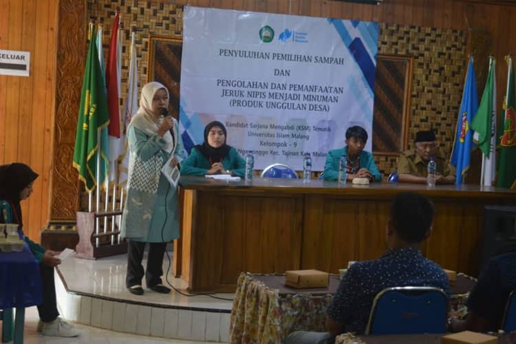 Peringati Hari Peduli Sampah Nasional, KSM Tematik Unisma Malang Gelar Penyuluhan Pemilahan Sampah