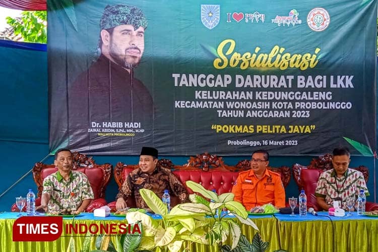 Pokmas Pelita Jaya Kedunggaleng Kota Probolinggo Gelar Sosialisasi Mitigasi Bencana