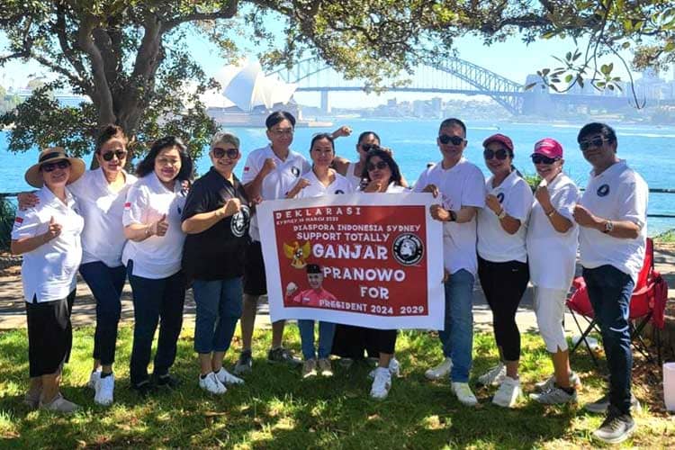 Diaspora Indonesia di Sydney Australia Deklarasikan Dukungan untuk Ganjar Pranowo