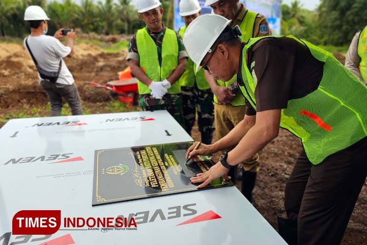 Peletakan Batu Pertama Kantor Kejari Morotai, Ini Amanat Kajari