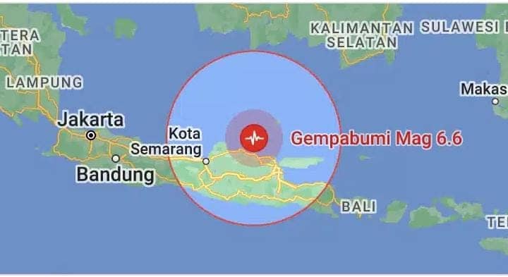 BREAKING NEWS: Gempa Bumi 6,6 SR Guncang Tuban, Tak Berpotensi Tsunami