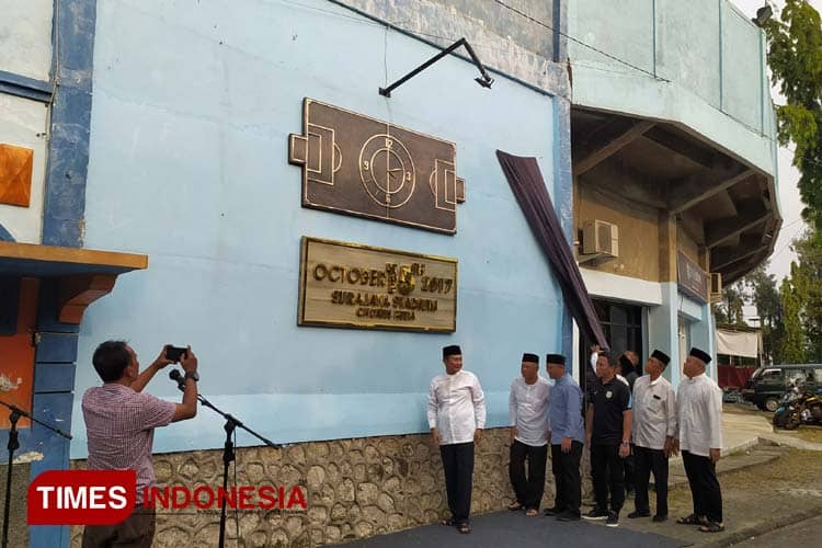 Bertepatan HUT ke-56 Persela, Monumen Choirul Huda Diresmikan