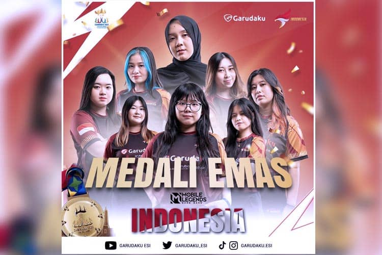 Timnas MLBB Wanita Indonesia Sumbang Emas Sea Games 2023