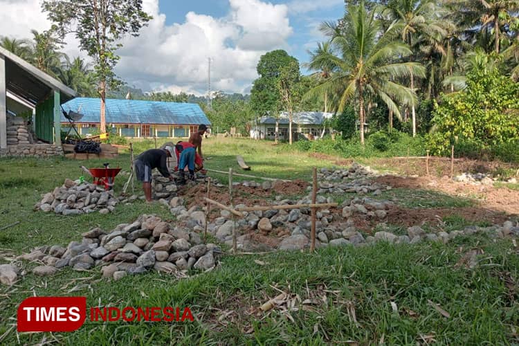 Gunakan Dana Desa, Desa Fayaunana Pulau Taliabu Bangun Fasilitas PAUD