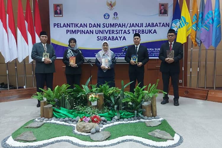 Rektor Universitas Terbuka, Lantik Pejabat UPBJJ UT Surabaya