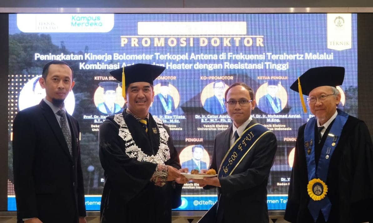 Rancang Bolometer, Arie Pangesti Aji Raih Doktor Ke-500 Fakultas Teknik UI