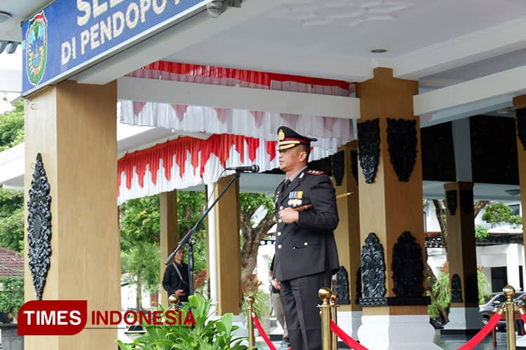 Kapolres Pacitan Pimpin Upacara HUT ke-77 Bhayangkara, Ini Pesan yang Disampaikan