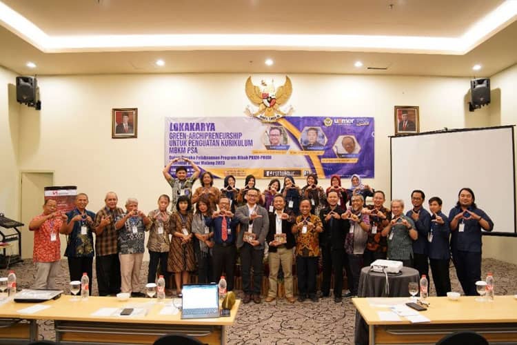 Gelar Lokakarya Green-Archipreneurship, Prodi Arsitektur UNMER Malang Perkuat Kurikulum MBKM