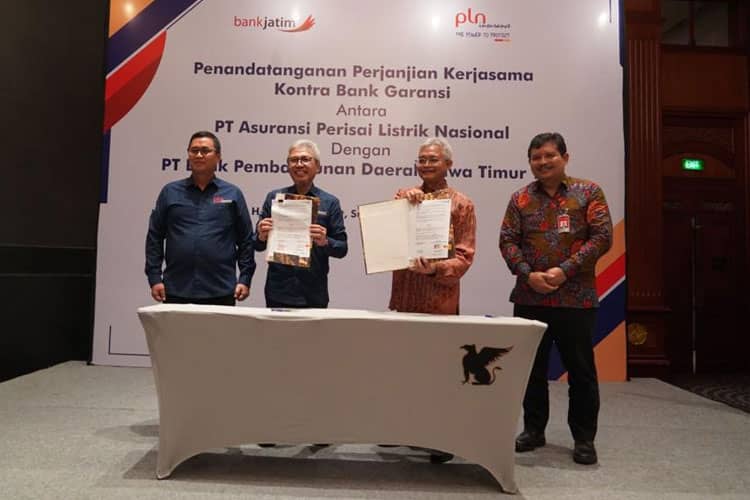 Bank Jatim dan PLN Insurance Teken Kerja Sama Terkait Kontra Bank Garansi