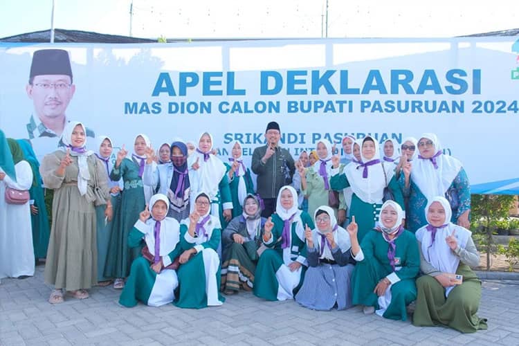 Sudiono Fauzan Panen Dukungan! Ribuan Srikandi Pasuruan Deklarasikan Mas Dion Calon Bupati Pasuruan