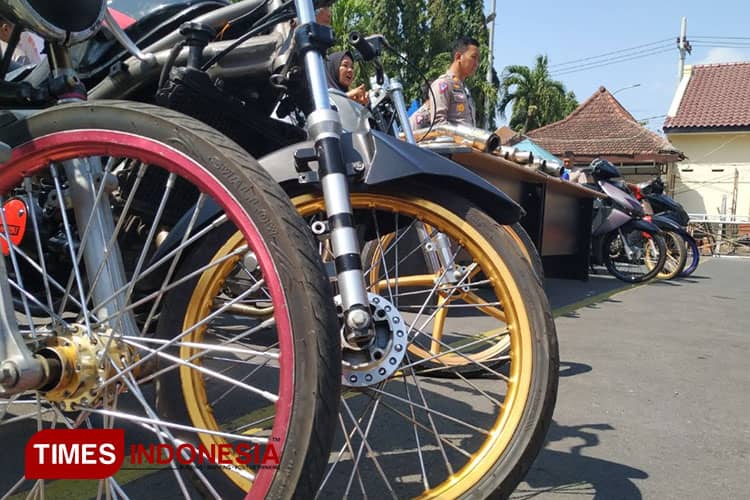 Tindak Pelaku Aksi Balap Liar, Puluhan Sepeda Motor Diamankan