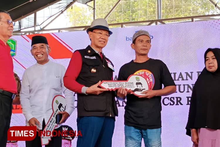 Rumah Relokasi Pasca Bencana Diresmikan, Ini Pesan Bupati Majalengka