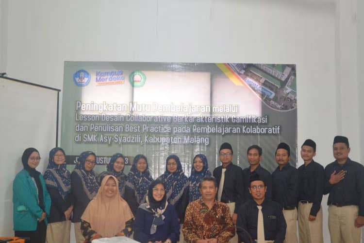 Unisma Malang TIngkatkan Mutu Guru di SMK Asy-Syadzili Melalui Workshop