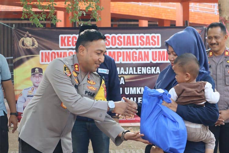 Dorong Pertumbuhan Ekonomi Lokal, Polres Majalengka Gelar Sosialisasi Inovasi Pendampingan UMKM