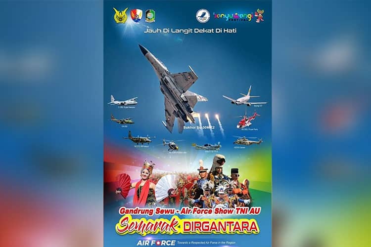 TNI AU Promosikan Keindahan Alam dan Budaya Banyuwangi dalam Momentum Dirgantara