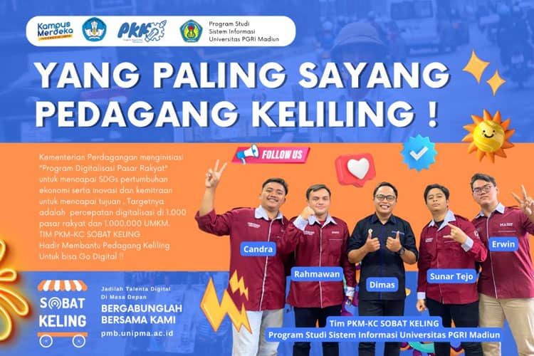 Tim PKM-KC Prodi SI UNIPMA Membuat Protototipe Aplikasi Tracking Sobat Keling