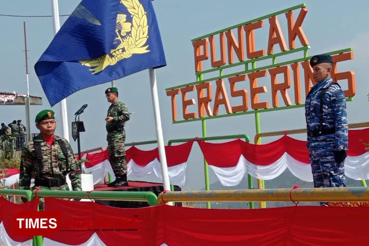 Upacara Peringatan HUT ke-78 TNI Digelar di Puncak Penyaweuyan Majalengka