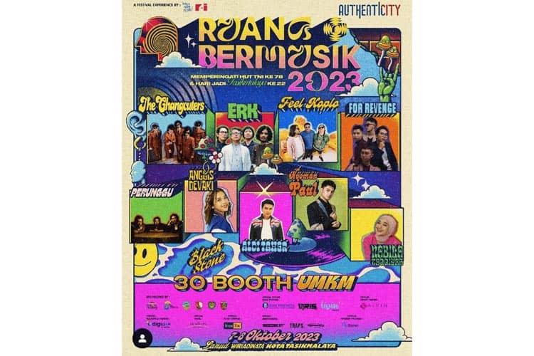 Deretan Artis Indonesia Idol, Aldi Taher dan The Cangcuter akan Tampil di Konser Ruang Bermusik Tasikmalaya