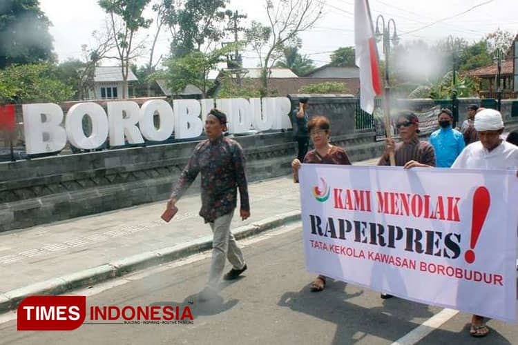Warga Tolak Raperpres Tata Kelola Kawasan Candi Borobudur