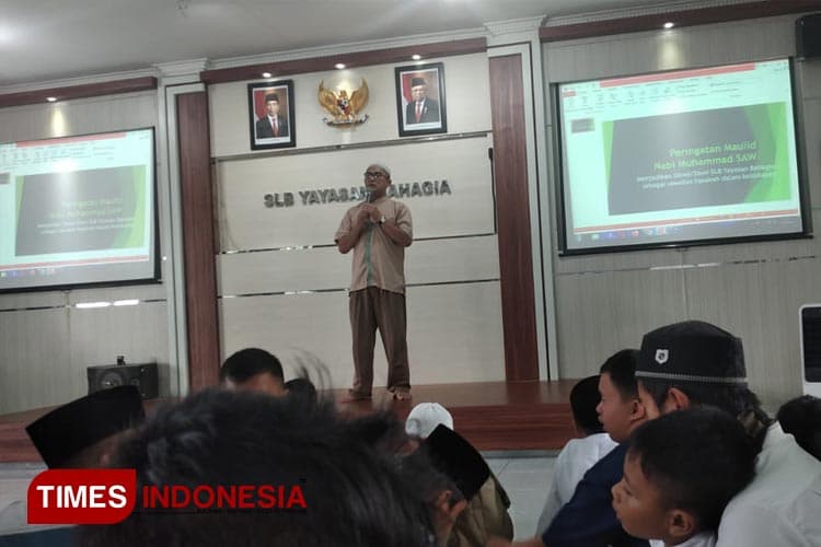 Tausiah Maulid Nabi di SLB Yayasan Bahagia Kota Tasikmalaya; Teladani Prinsip 5 M