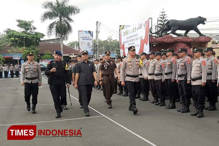 Gelar Pasukan Operasi Mantap Brata Siap Amankan Kontestasi Pemilu 2024