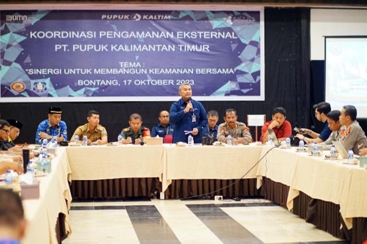 Jaga Kondusifitas Daerah, Pupuk Kaltim Gelar Koordinasi Pengamanan Bersama Unsur Masyarakat