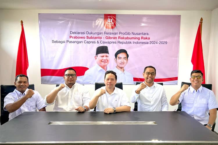 Relawan ProGib Nusantara Deklarasi Dukungan Prabowo-Gibran