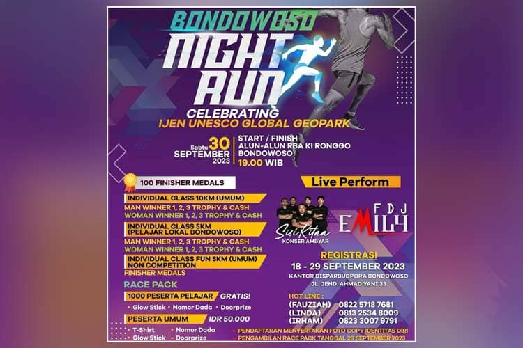Acaranya Sebulan Lalu, Peserta Bondowoso Night Run Mengaku Belum Terima Kaos yang Dijanjikan