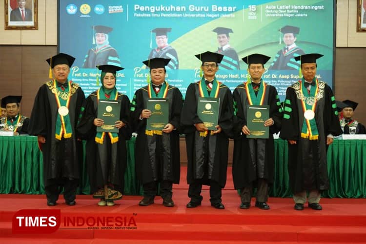 UNJ Kukuhkan 4 Guru Besar, Siapa Saja?