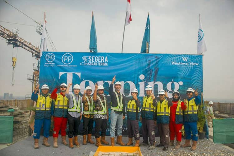 Weston View Apartement Surabaya PPRO Sukses Gelar Topping Off Ceremony Tower La Chiva