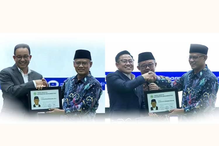 Anies-Imin Dianugerahi Kartu Tanda Anggota Kehormatan Muhammadiyah
